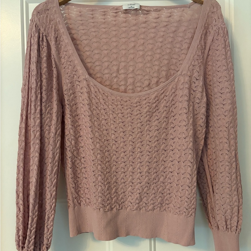 Aritzia - Wilfred Pink Sweater